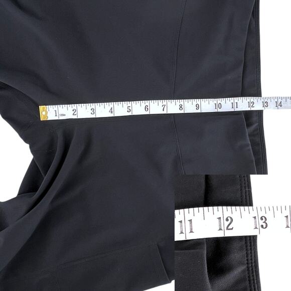 Black Yoga Pants Exercise Leggings Pockets Plus Size 2X - Picture 9 of 11